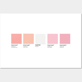 Peach Princess Pop Star Color PANTONE Palette Posters and Art